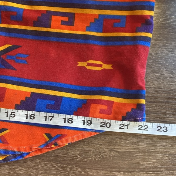 Womens Vintage 90’s Red Aztec Western Button Down Shirt Large by Red Rover - Picture 8 of 8